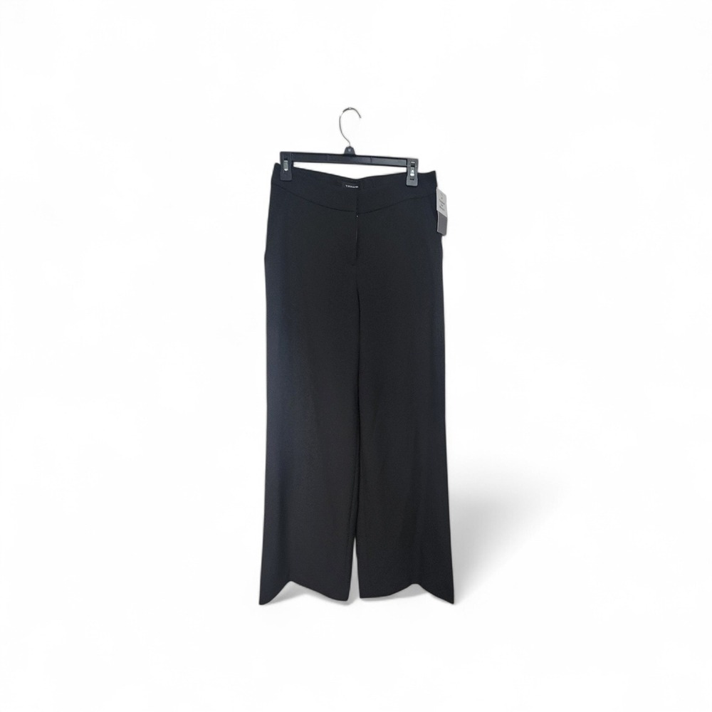 NWT Tahari ASL Womens Black Wide Leg Dress‎ Pants Size 4 High Rise